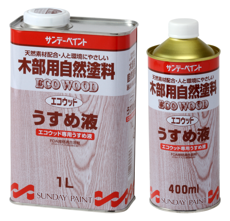 最前線の <br>エコウッド専用うすめ液 400ml 缶